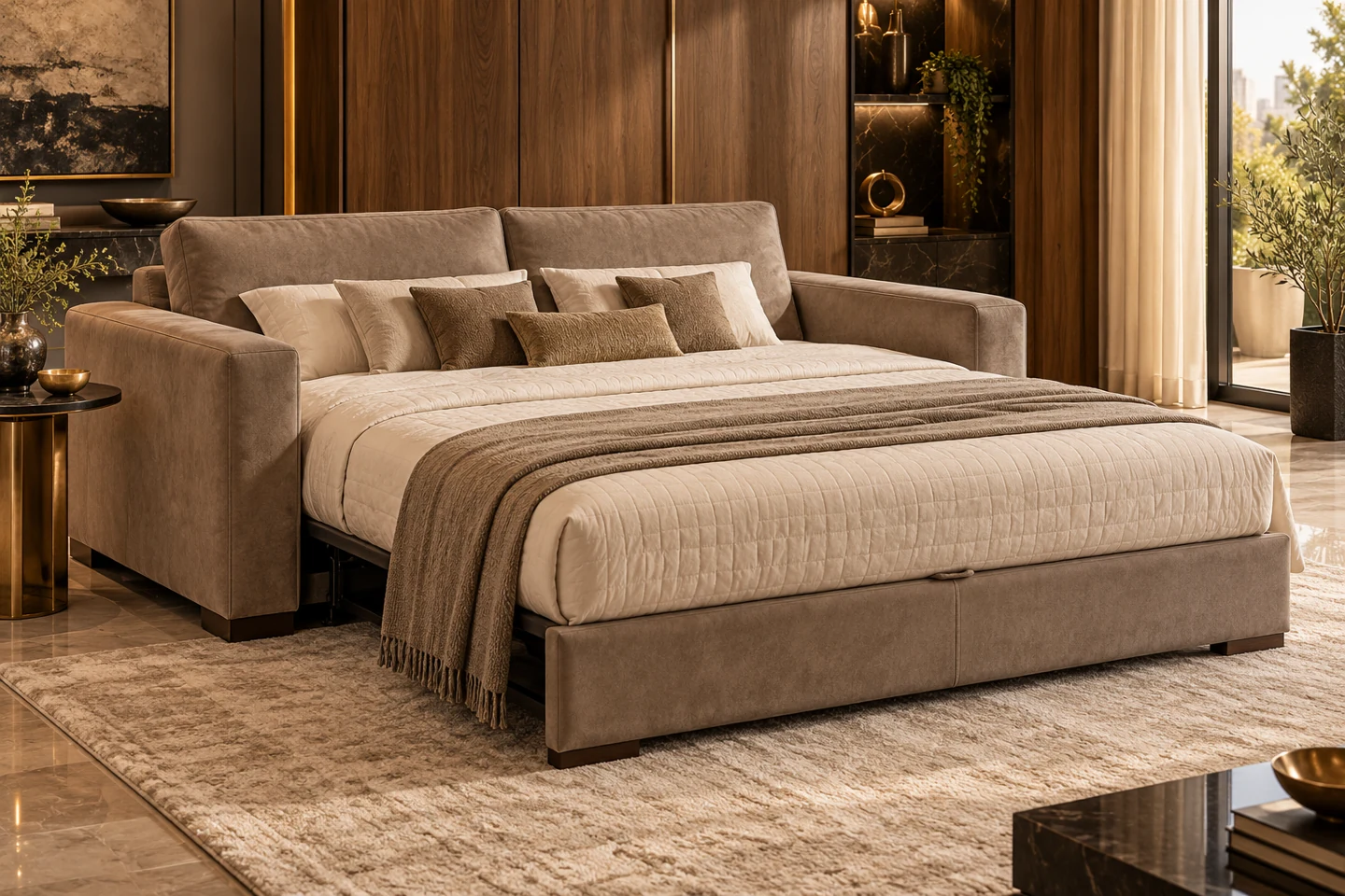 Sofa Cum Bed design inspiration 7 in a warm interior