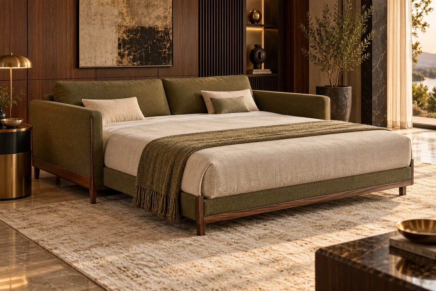 Sofa Cum Bed design inspiration 9 in a warm interior