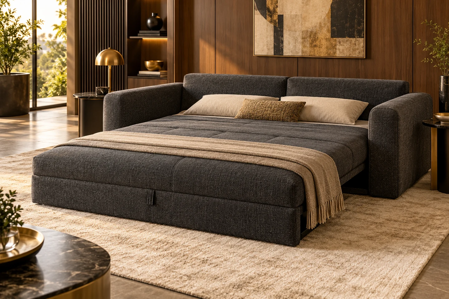 Sofa Cum Bed design inspiration 10 in a warm interior