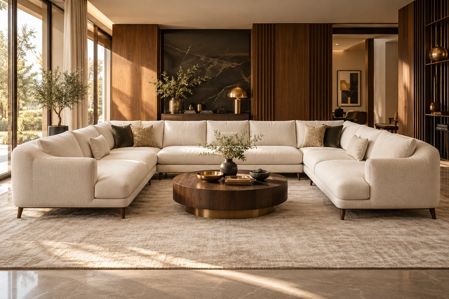 U-Shape Sofa design inspiration 1 in a warm interior