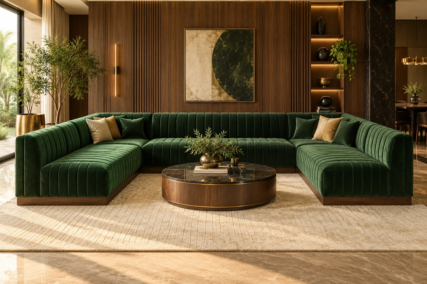 U-Shape Sofa design inspiration 2 in a warm interior