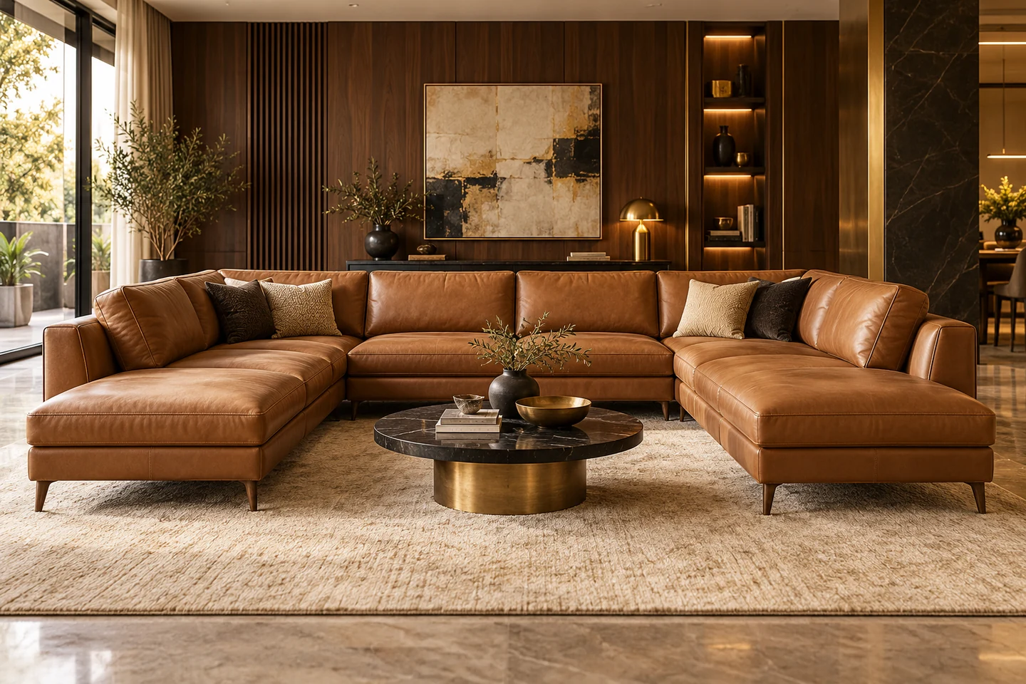 U-Shape Sofa design inspiration 3 in a warm interior