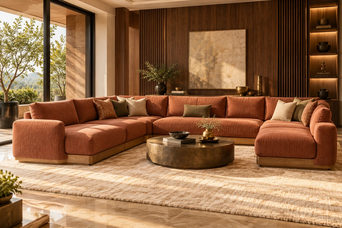 U-Shape Sofa design inspiration 6 in a warm interior