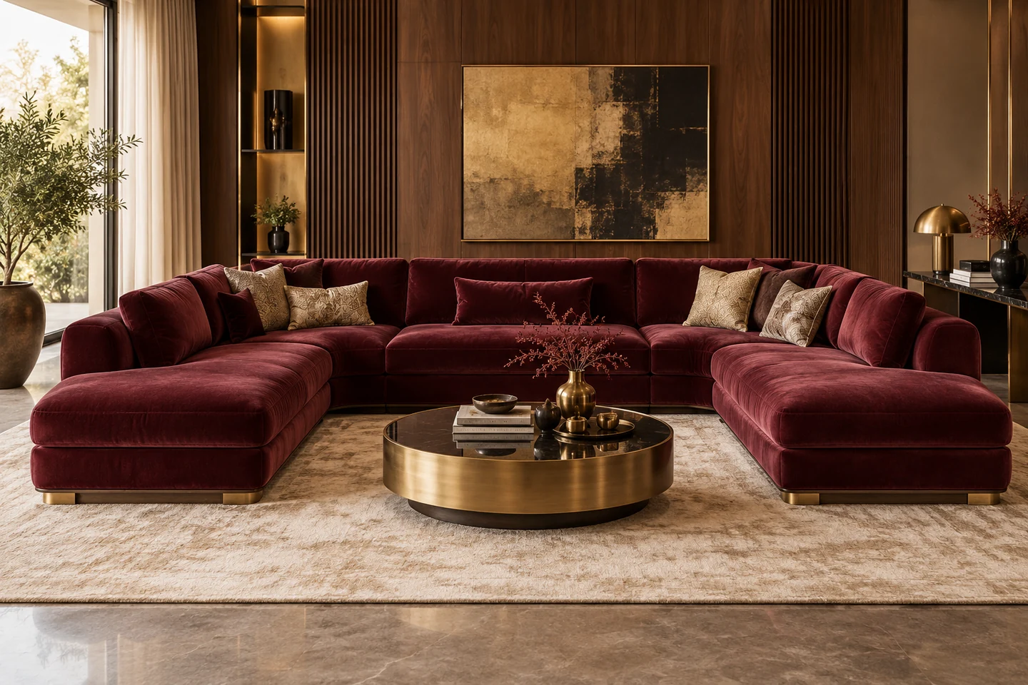 U-Shape Sofa design inspiration 8 in a warm interior
