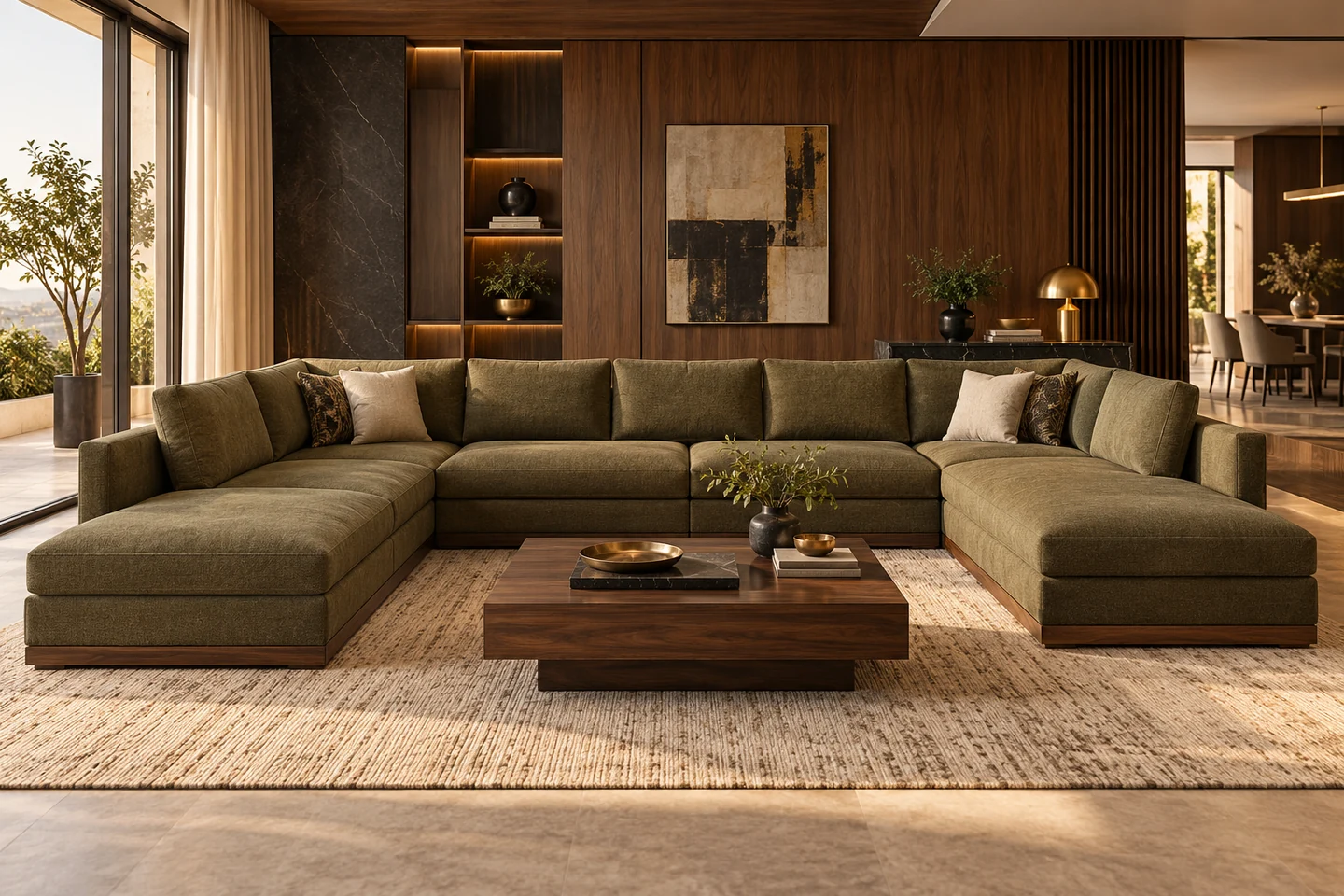 U-Shape Sofa design inspiration 9 in a warm interior