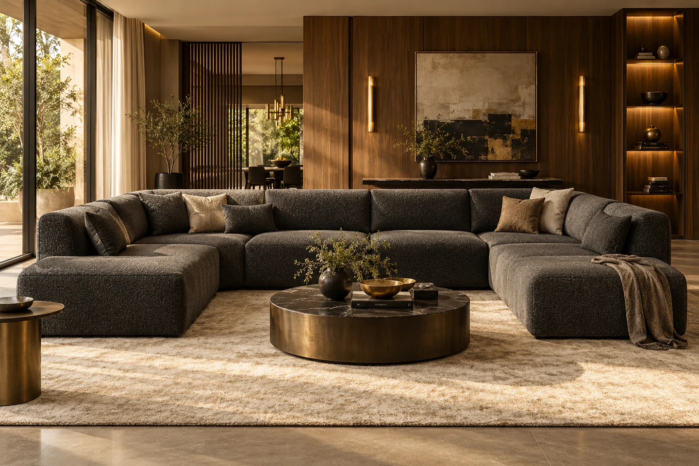 U-Shape Sofa design inspiration 10 in a warm interior