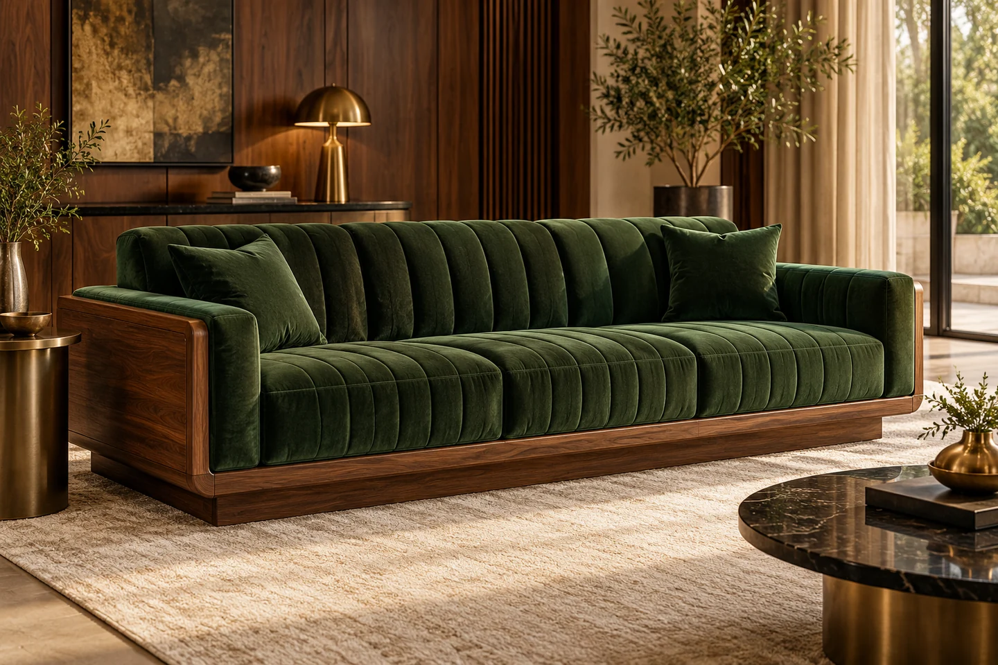Wooden Sofa design inspiration 2 in a warm interior