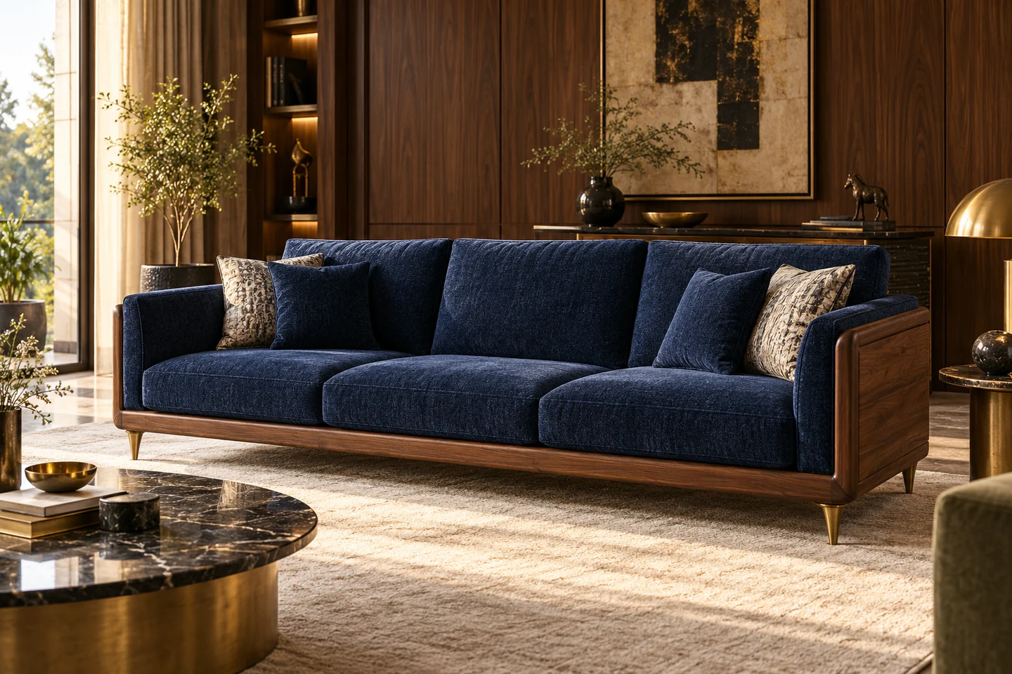 Wooden Sofa design inspiration 5 in a warm interior