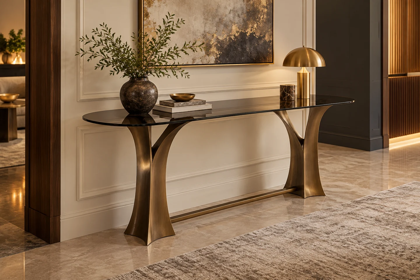 Console Table design inspiration 6 in a warm interior
