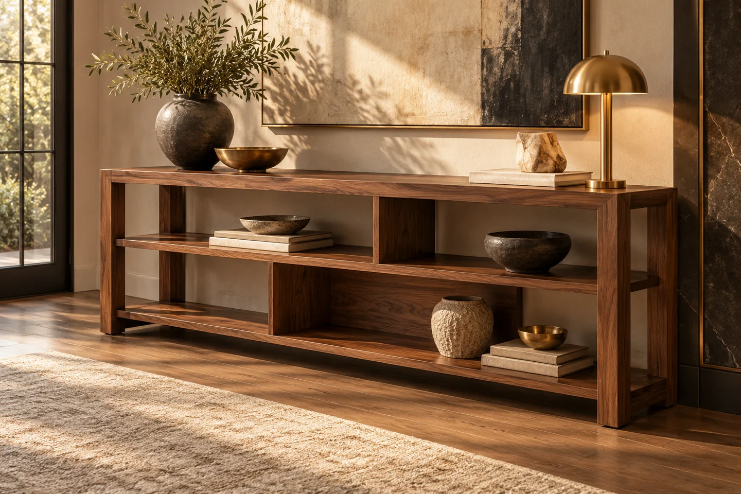 Console Table design inspiration 8 in a warm interior