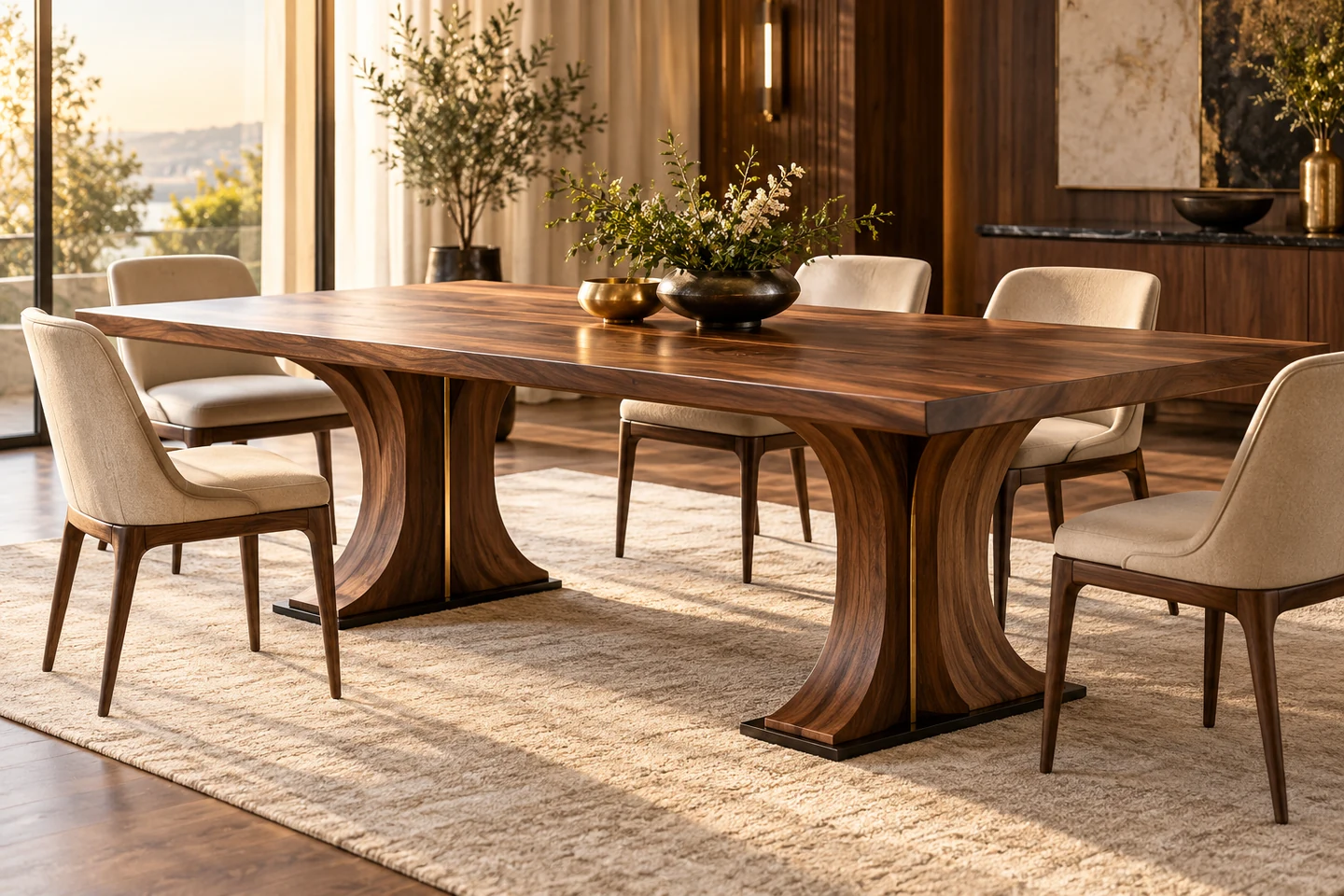 Custom Table design inspiration 1 in a warm interior