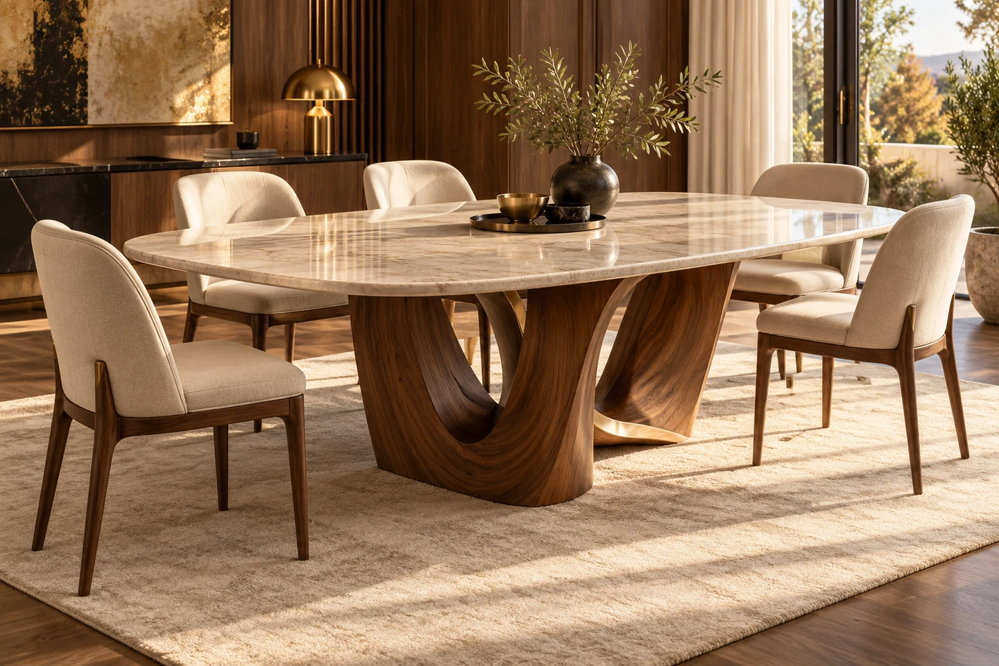 Custom Table design inspiration 4 in a warm interior