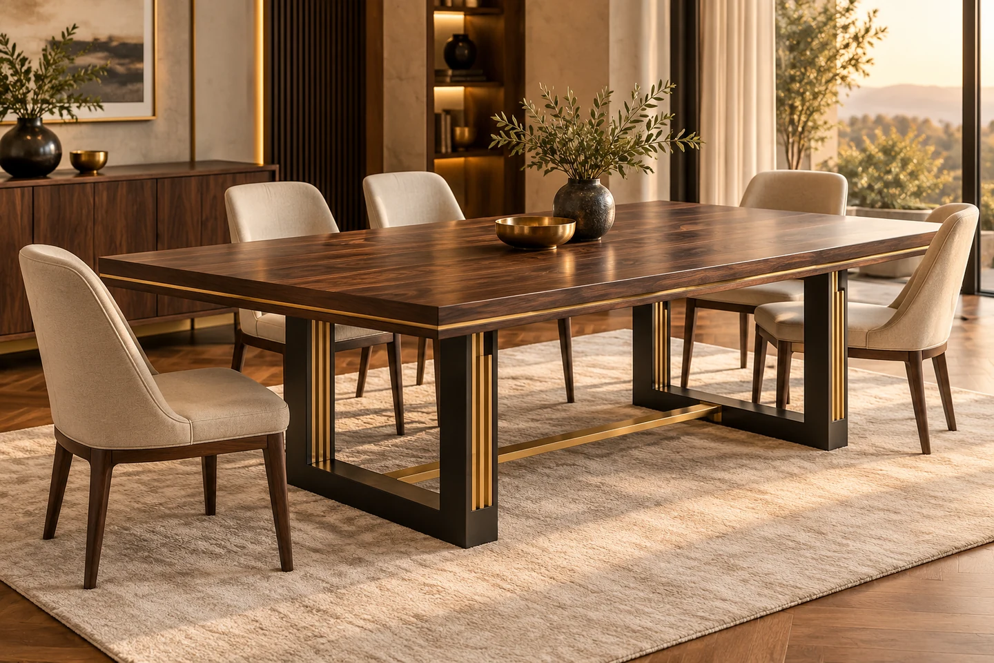 Custom Table design inspiration 8 in a warm interior