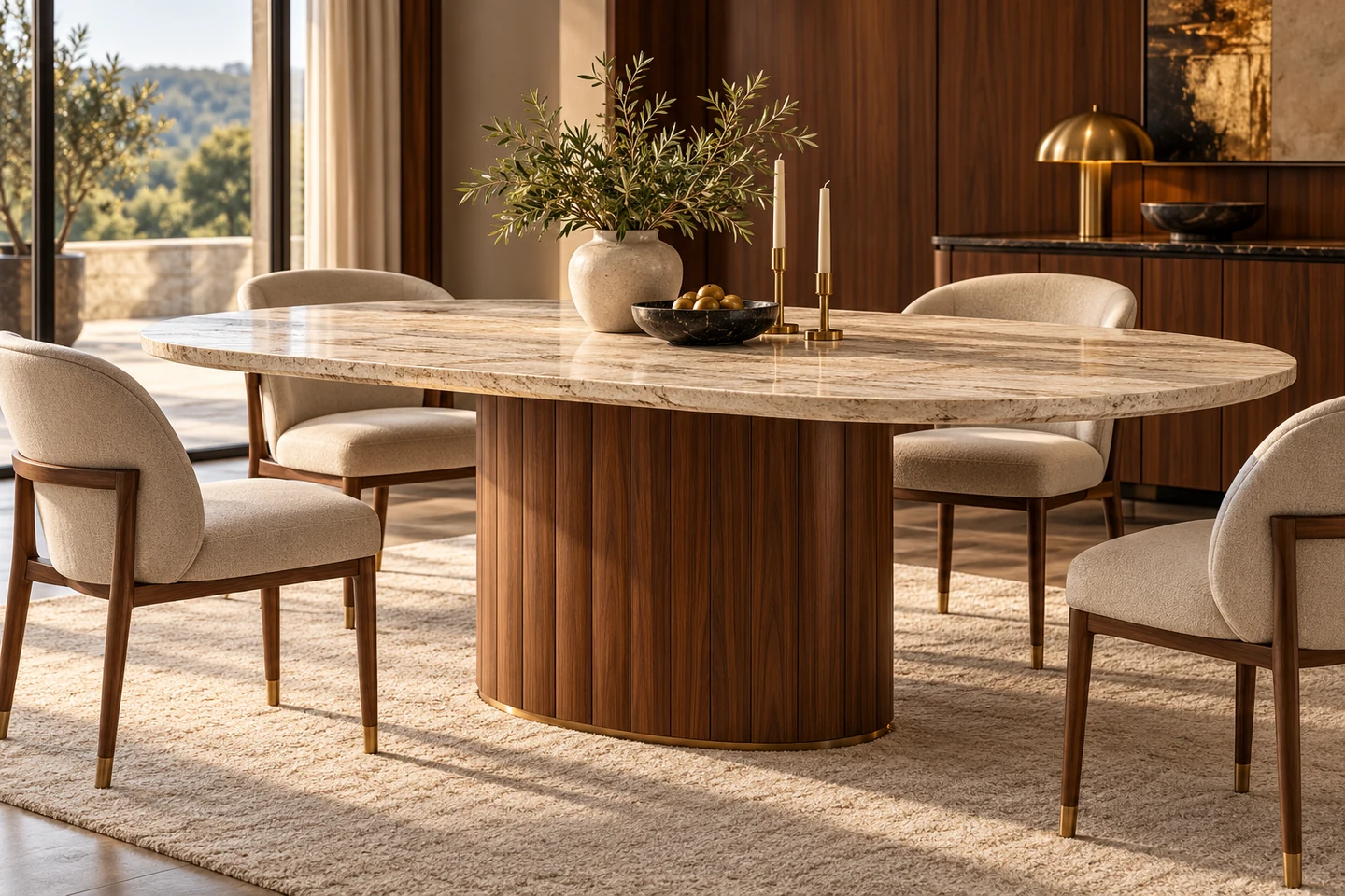 Custom Table design inspiration 9 in a warm interior