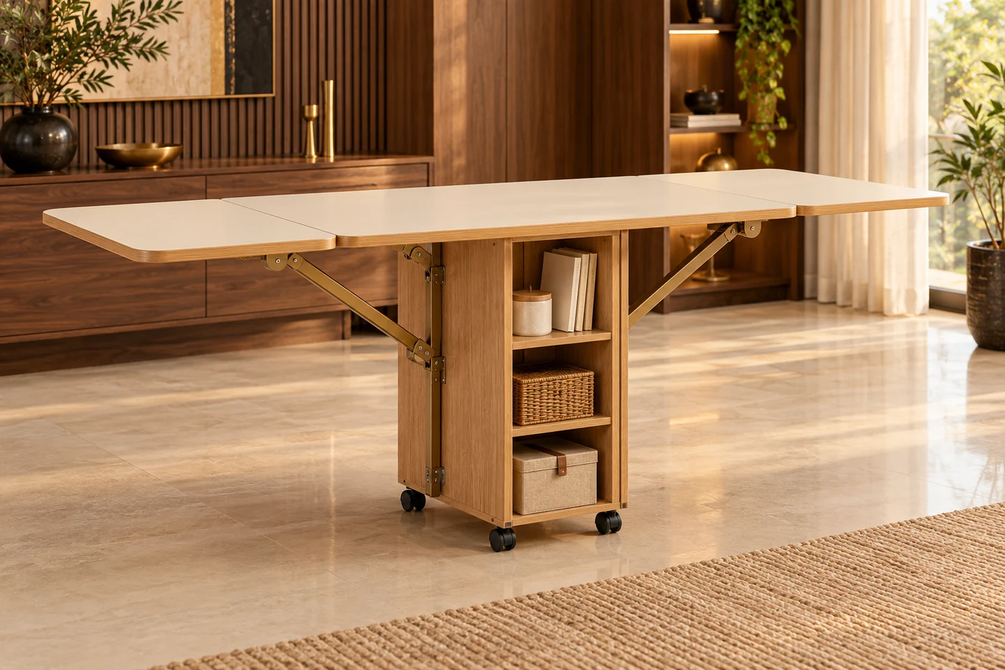 Folding Table design inspiration 9 in a warm interior