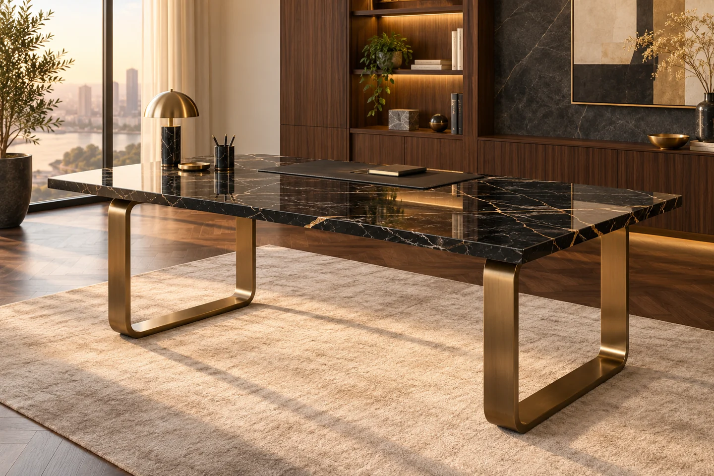 Office Table design inspiration 2 in a warm interior