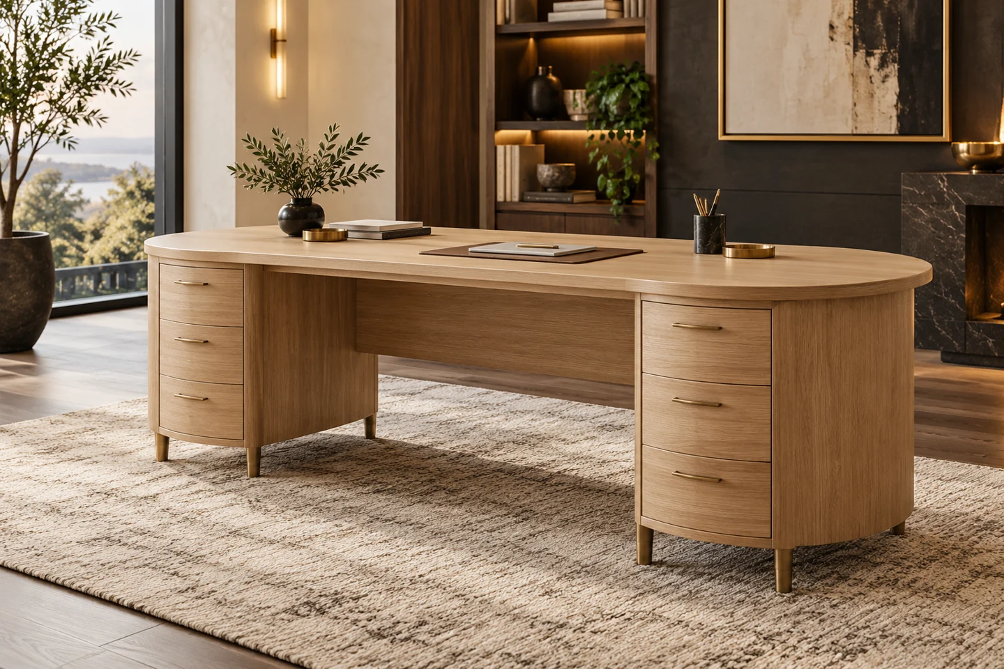 Office Table design inspiration 3 in a warm interior