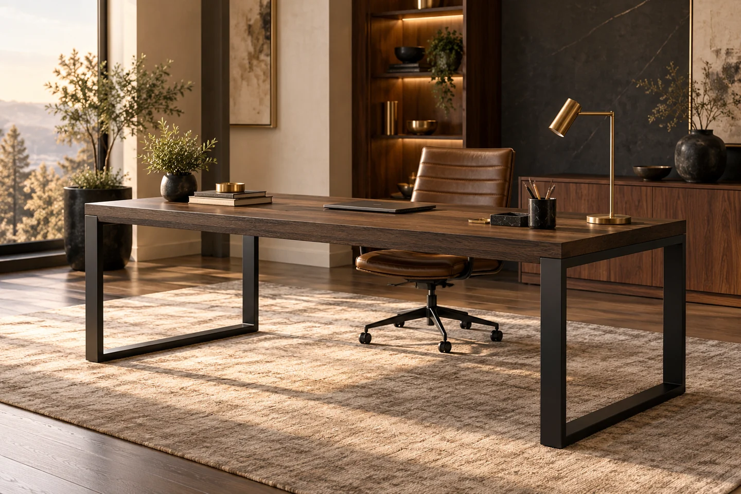 Office Table design inspiration 5 in a warm interior