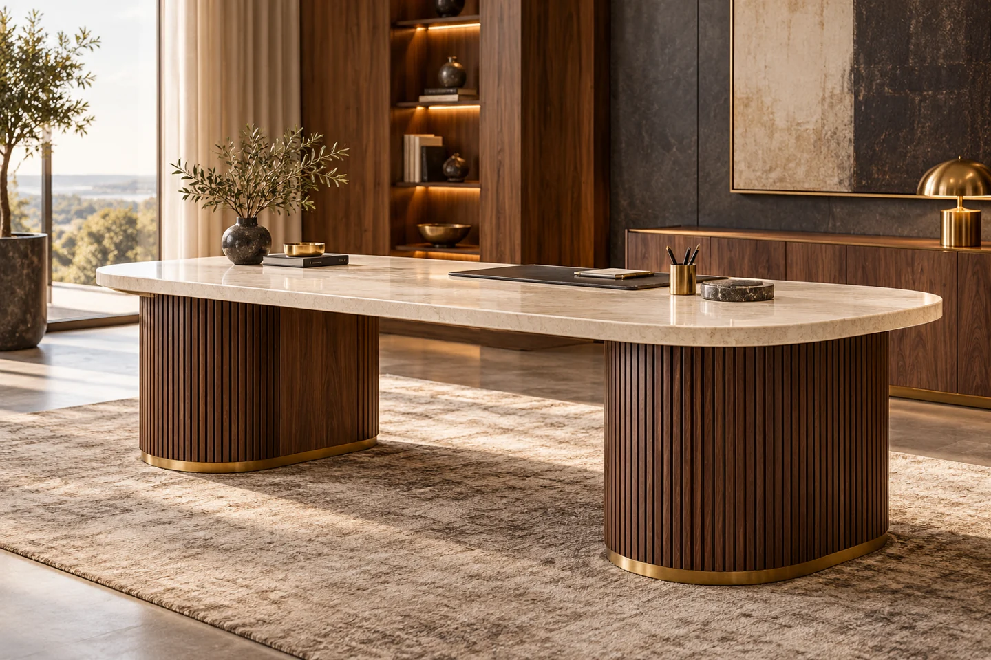 Office Table design inspiration 6 in a warm interior