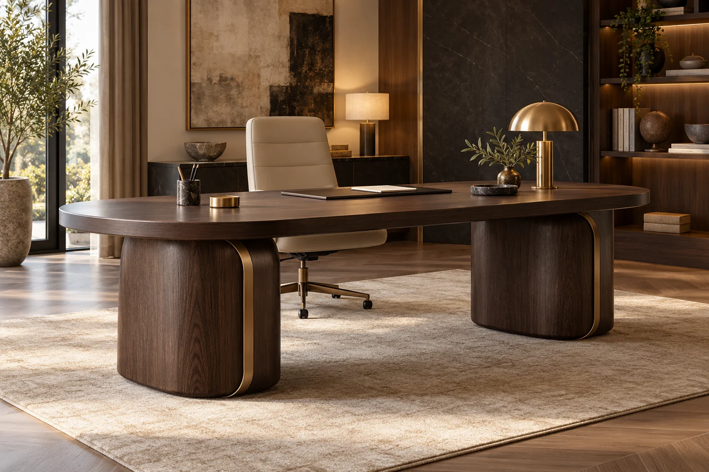 Office Table design inspiration 9 in a warm interior