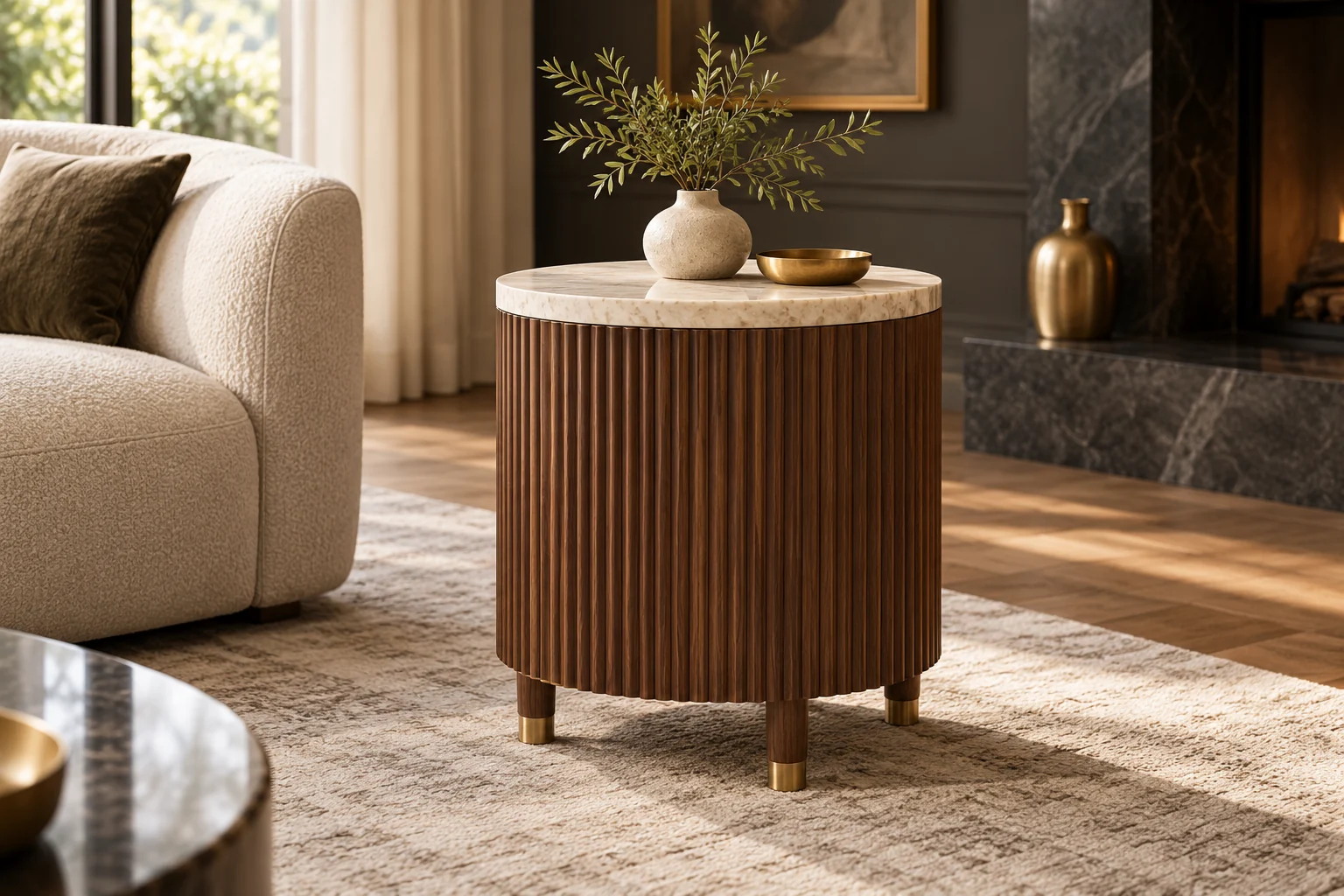 Side Table design inspiration 1 in a warm interior