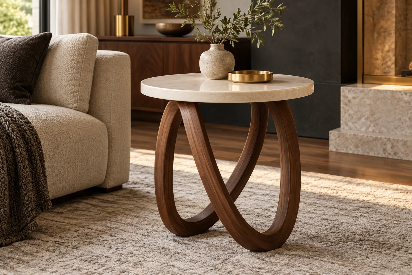 Side Table design inspiration 10 in a warm interior