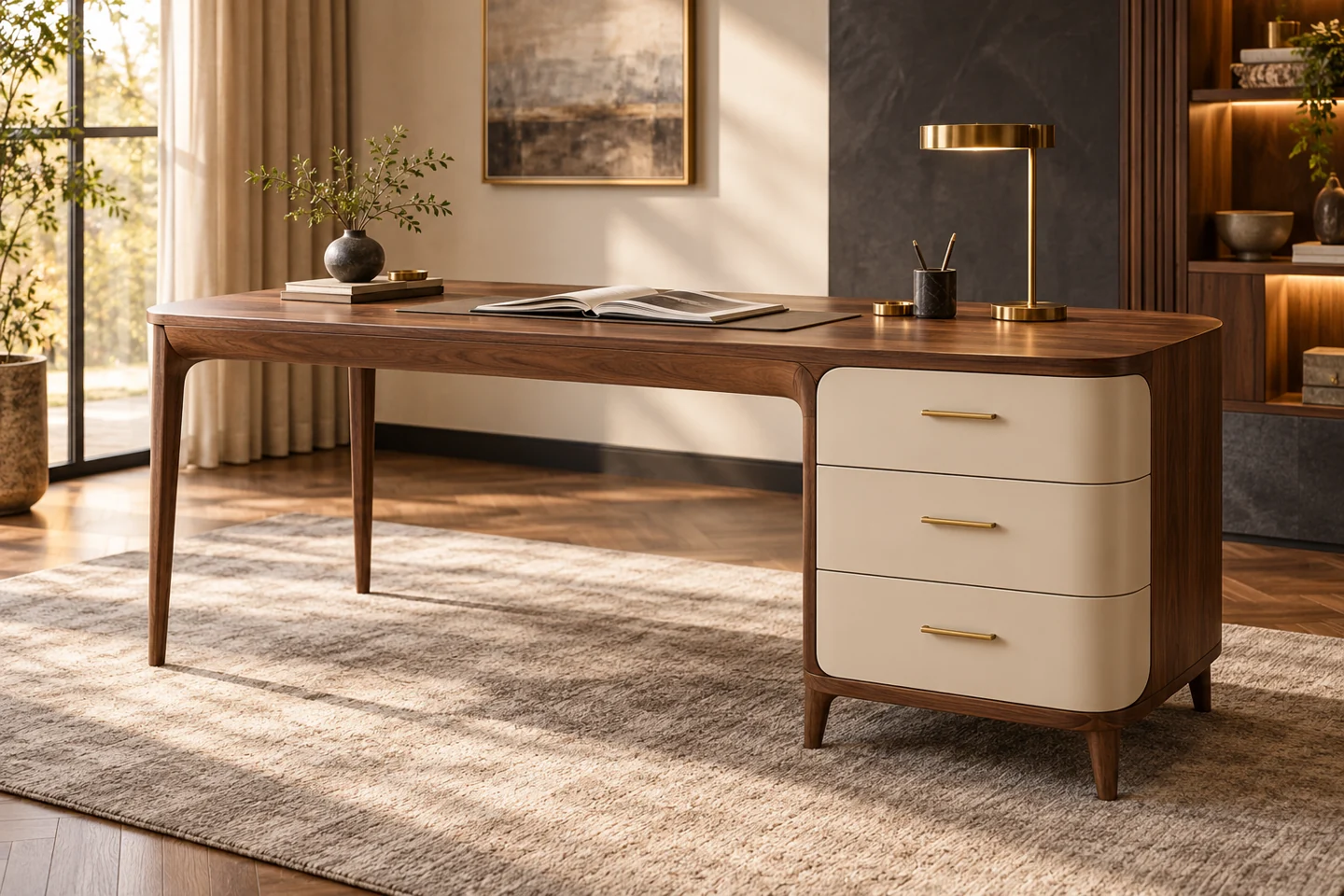 Study Table design inspiration 2 in a warm interior