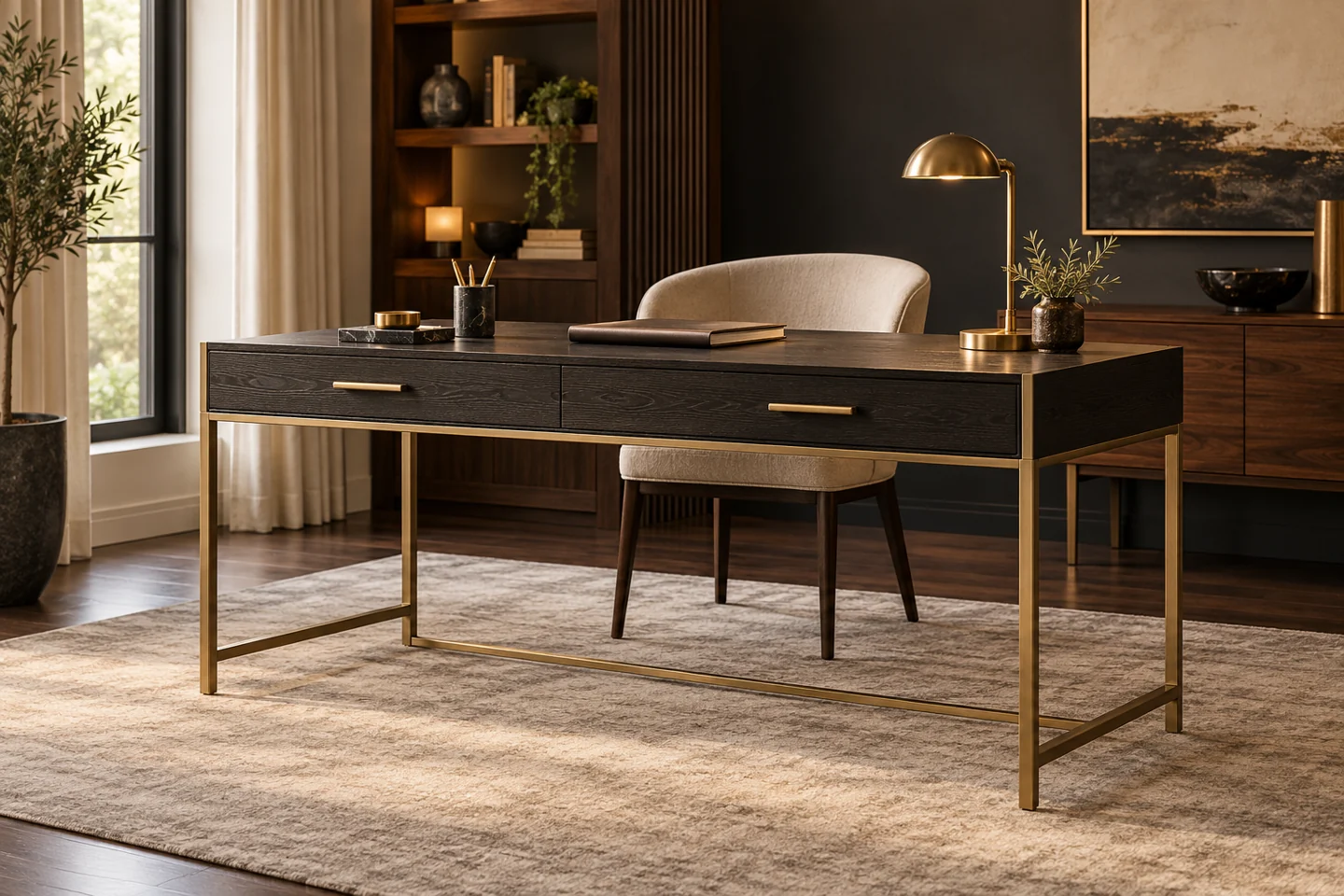 Study Table design inspiration 3 in a warm interior